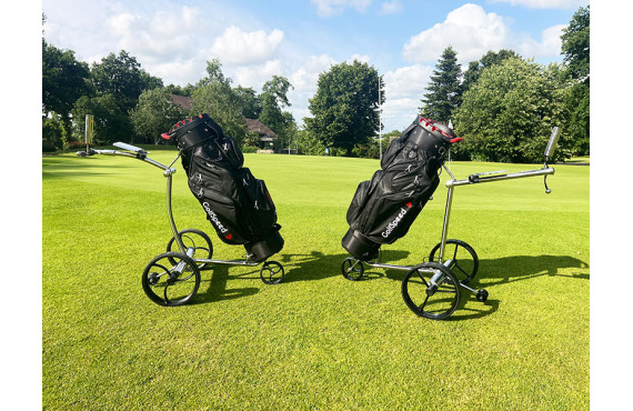 Chariots de golf télécommandés X7 et X8, le même chariot pliable ou démontable !